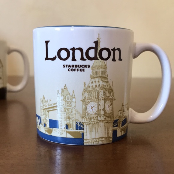 Set of 2 Starbucks Demitasse Espresso Mugs London England, Starbucks 3 Oz - Picture 5 of 11